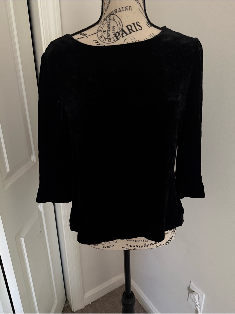 Talbots velvet shirt
